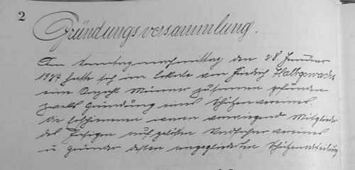 Gründungsversammlung